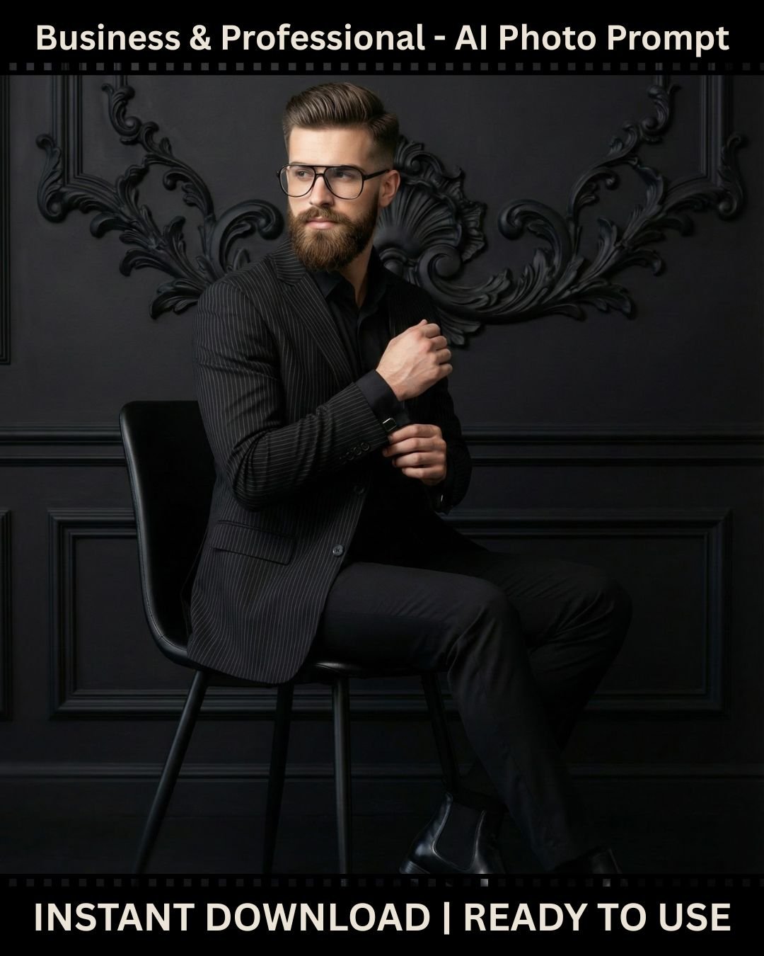 Business & Professional - AI Prompt For Black Velvet Aesthetic Photo