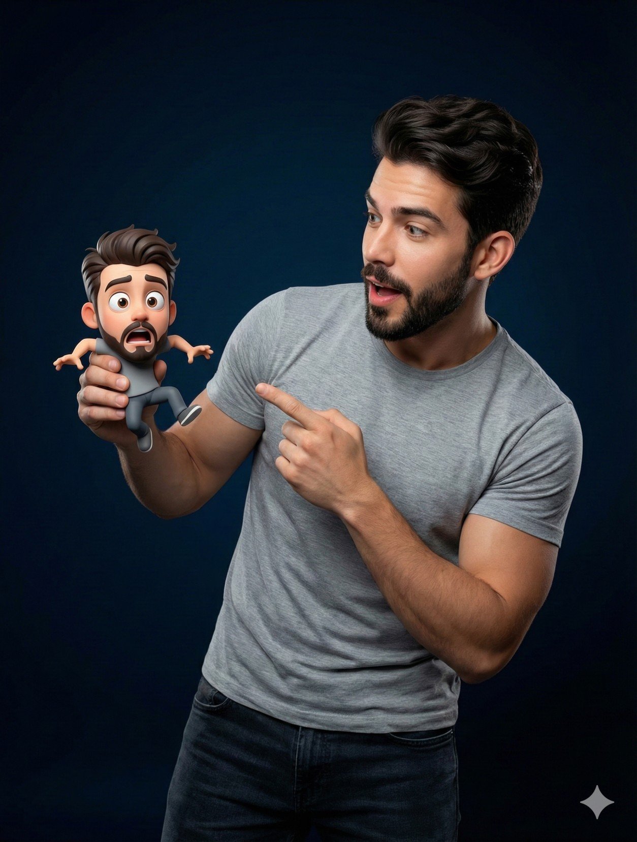 3D Caricature AI Prompt – The Double Trouble - Image 2