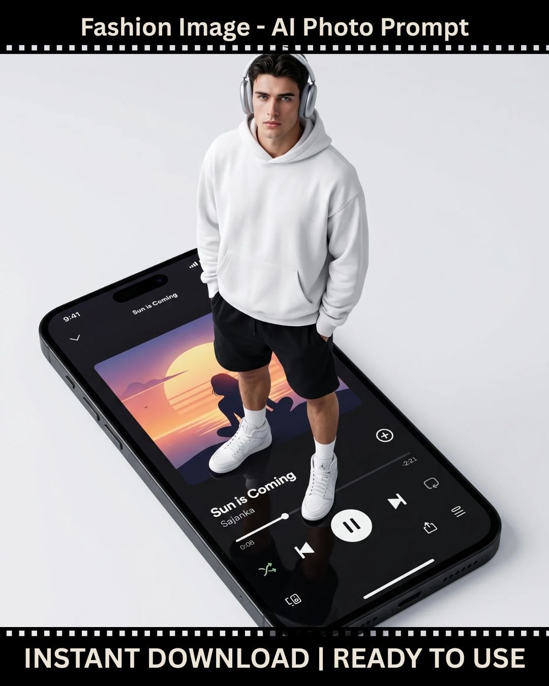 3D Render Fashion & Style – AI Photo Prompt for The Modern Listener