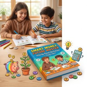 Activity-based worksheets + easy learn fun! Ages 10-16. Save, earn & master money. No boring lectures – just smart activities.